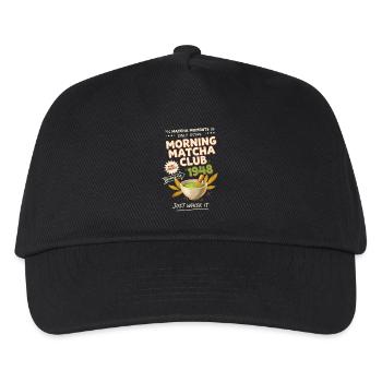 Morning Matcha Club 1948 Just Whisk It Green Tea - Kids’ Baseball Cap - black - Front