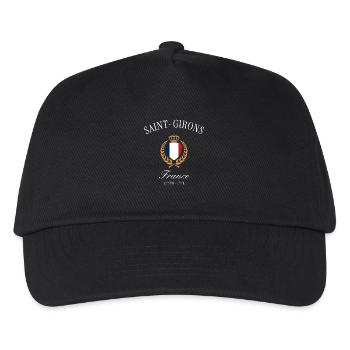 Saint-Girons Frankreich Wappen – Reise Souvenir - Kinder Basecap - Schwarz - Vorne