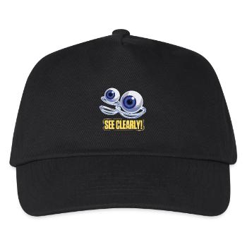 See Clearly Eye Graphic - Kids’ Baseball Cap - black - Front