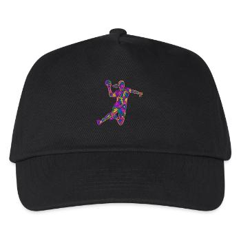 Joueur de handball Joueur coloré de handball - Casquette de baseball Enfant - noir - Devant