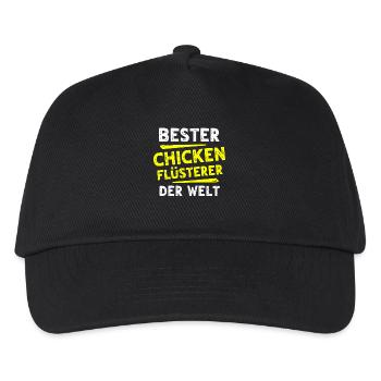 Chicken Geschenk - Kinder Basecap - Schwarz - Vorne