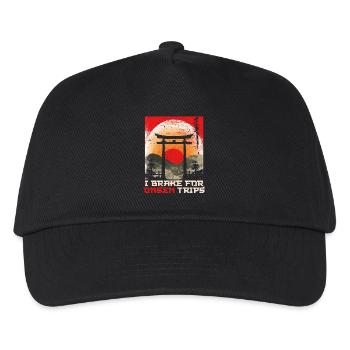 Onsen Thermal Bath I Brake For Onsen Trips - Kids’ Baseball Cap - black - Front