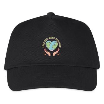 Ecologist Ecology Less Ego More Eco Love - Kids’ Baseball Cap - black - Front