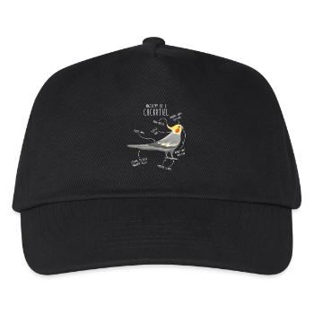 Cockatiel Anatomy - Kids’ Baseball Cap - black - Front