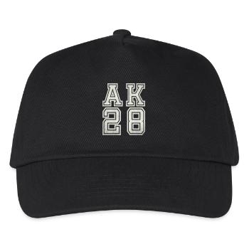 AK28 - Kinder Basecap - Schwarz - Vorne