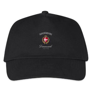 Sonderburg Dänemark Wappen Krone – Reise Souvenir - Kinder Basecap - Schwarz - Vorne