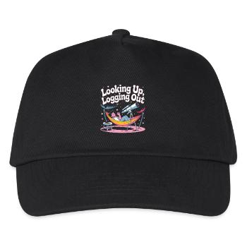 Chercher hors ligne | Observateur des étoiles - Casquette de baseball Enfant - noir - Devant