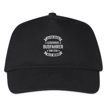 Ich bin dieser Legendäre Busfahrer Spruch - Kinder Basecap - Schwarz - Vorne