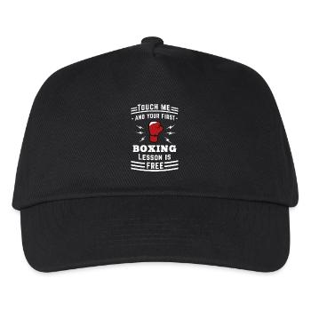 Touch Me Free Boxing Lesson Tee - Kids’ Baseball Cap - black - Front