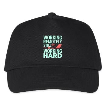 Remote Developer Working Remotely Web Programmer - Kids’ Baseball Cap - black - Front