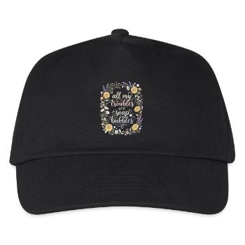 All My Troubles Are Soap Bubbles - Kids’ Baseball Cap - black - Front