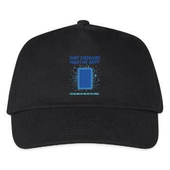 Shiny Cardboard Makes Me Happy Trading Cards - Kids’ Baseball Cap - black - Front
