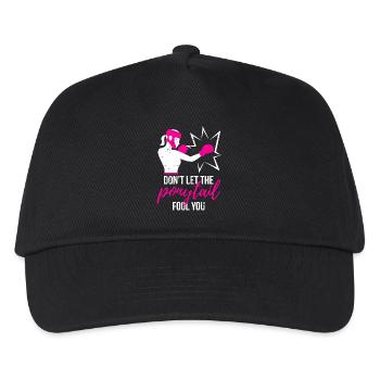 Punchy Ponytail Power - Kinder Basecap - Schwarz - Vorne