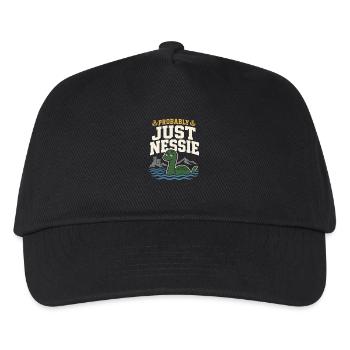 Loch Ness Monster Nessie Loch Ness Cryptid - Kinder Basecap - Schwarz - Vorne