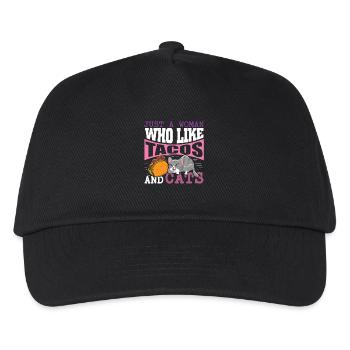 Taco Cat Domestic Cat Kitty Cat Owner - Kids’ Baseball Cap - black - Front