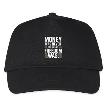 Objectif financier Esprit de liberté Entrepreneur Liberté - Casquette de baseball Enfant - noir - Devant
