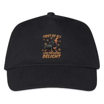 Shorthair Dachshund Dachshund Viennese Dog Small Hunting Dog - Kids’ Baseball Cap - black - Front