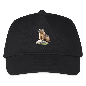 Murmeltiere Murmeltier - Kinder Basecap - Schwarz - Vorne
