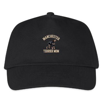 Manchester Terrier Mom Geschenk - Kinder Basecap - Schwarz - Vorne