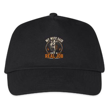 Lineman Electricity Engineer Dad Design - Kids’ Baseball Cap - black - Front