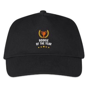 Rookie of the Year Trophy Emblem - Kids’ Baseball Cap - black - Front