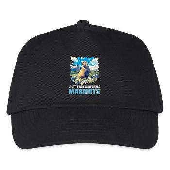 Murmeltiere Murmeltier - Kinder Basecap - Schwarz - Vorne