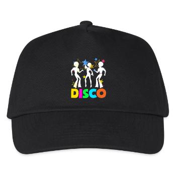 Retro Back to the 80s Vintage Design - Kinder Basecap - Schwarz - Vorne