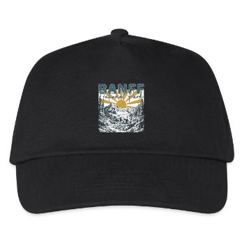 Banff Nationalpark Kanada Vintage - Kinder Basecap - Schwarz - Vorne