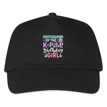 Photographer Of The K-Pop Birthday Girl - Kinder Basecap - Schwarz - Vorne