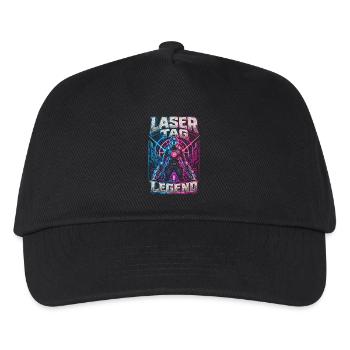 Laser Tag Legend - Kids’ Baseball Cap - black - Front