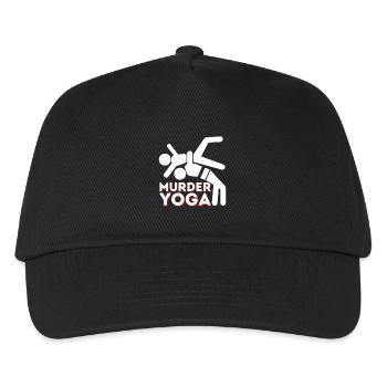 Murder Yoga Grim Gym Meme - Kinder Basecap - Schwarz - Vorne