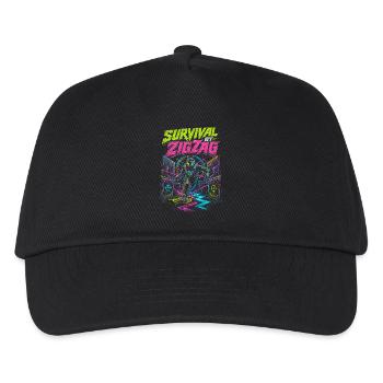 Laser Tag Survival By Zigzag - Kids’ Baseball Cap - black - Front