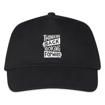 thinking back looking forward - Kids’ Baseball Cap - black - Front