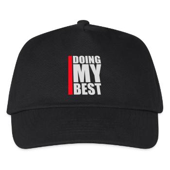 Je fais mon meilleur dicton motivant honnête et drôle - Casquette de baseball Enfant - noir - Devant