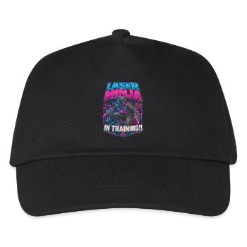 Laser Tag Ninja In Training - Kids’ Baseball Cap - black - Front
