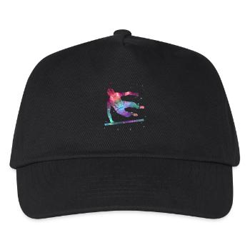 Freerunner Space Parkour Running Kids Freerunning - Kinder Basecap - Schwarz - Vorne