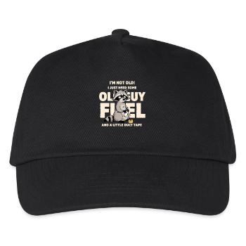 Raccoon Age Humor Tee - Kids’ Baseball Cap - black - Front
