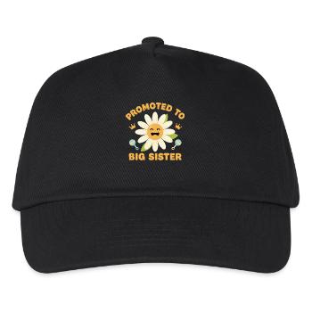 Gender Reveal Promoted To Big Sister Baby Shower - Kids’ Baseball Cap - black - Front