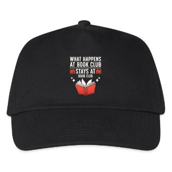 Book Club Geheimnis Shirt - Kinder Basecap - Schwarz - Vorne