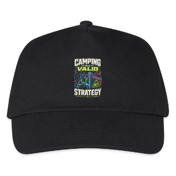 Laser Tag Camping Is A Valid Strategy - Kids’ Baseball Cap - black - Front