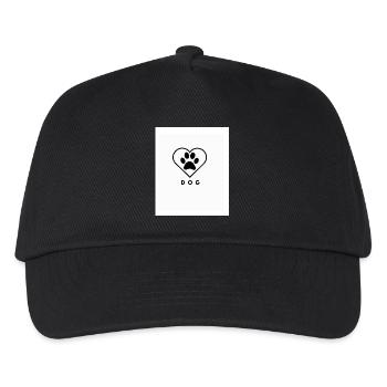 Hundeliebe  - Kinder Basecap - Schwarz - Vorne
