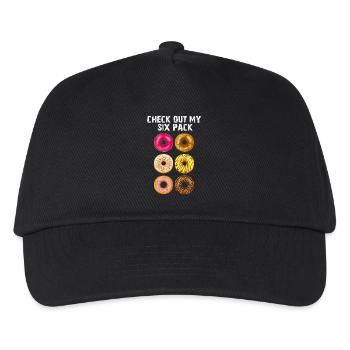 Check out My Six Pack Donuts Funny Gym Food Gift - Kids’ Baseball Cap - black - Front