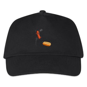 Hot-dogs, saucisses, barbecue, grill, barbecue - Casquette de baseball Enfant - noir - Devant