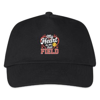 Softball Sprüche Softball Lustig Softball Geschenk - Kinder Basecap - Schwarz - Vorne