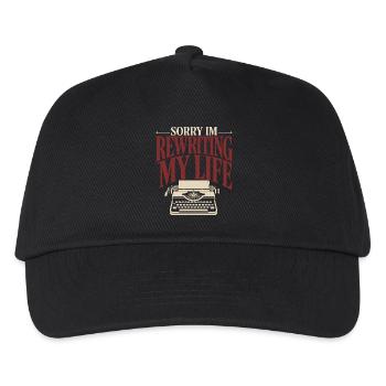 Poetcore Poet Poesie Dark Academia Geschenk - Kinder Basecap - Schwarz - Vorne