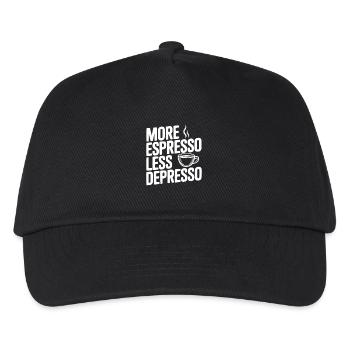 Plus d’espresso, moins de dépression - Casquette de baseball Enfant - noir - Devant