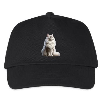 Chat angora turc - Casquette de baseball Enfant - noir - Devant