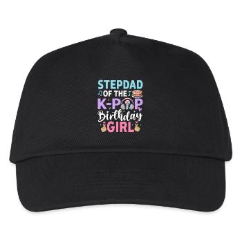 Step Dad of The K-Pop Birthday Girl - Kids’ Baseball Cap - black - Front