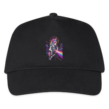 Laser Tag Unicorn - Kids’ Baseball Cap - black - Front