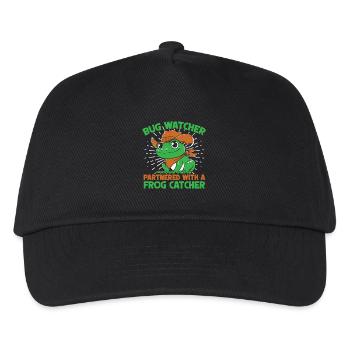 Frog Catcher Bug Watcher Partnered With Catcher - Kinder Basecap - Schwarz - Vorne